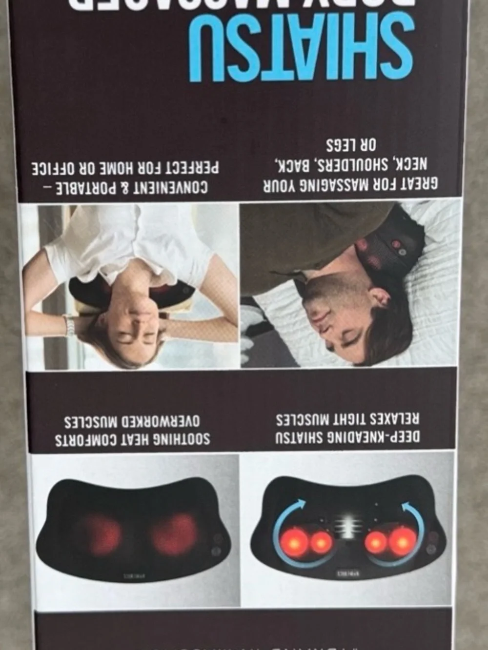 HoMedics Shiatsu Body Massager with Soothing Heat, model SP-6H-2
